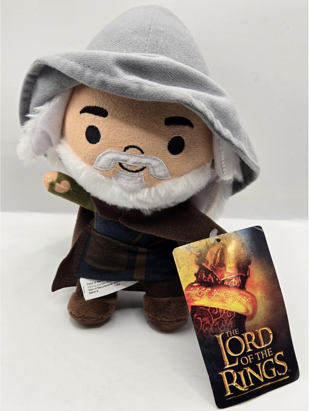 The Lord Of The Rings Fellowship of the Ring GANDALF 8" Plush  NEW With Tags